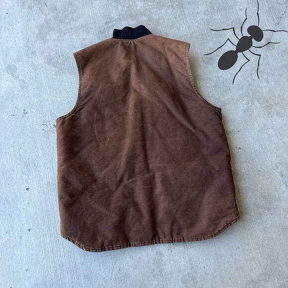 Vintage Y2K Carhartt brown faded work wear vest - Picture 5 of 6